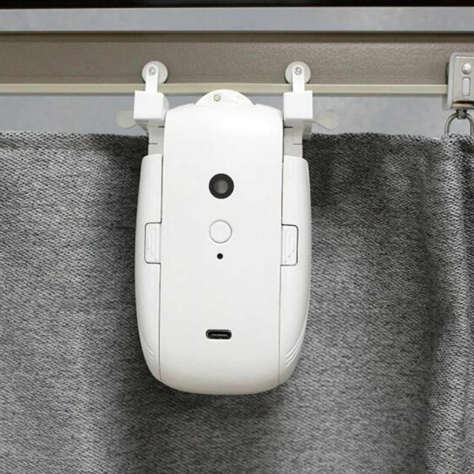 FTVOGUE Apritende Intelligente, Materiale ABS, Controllo Vocale Automatico, Set Motore Elettrico per Tende con USB, Adatto per Uso Domestico e Tende con Binario U I
