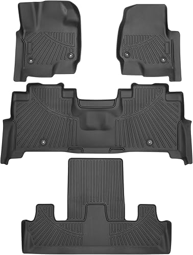 Vista 150 de Powerty Alfombras resistentes para BMW X3 2018 a 2024 y BMW X4 2019 a 2024, a medida para accesorios de X3 y X4, de elastómero termoplástico 3D