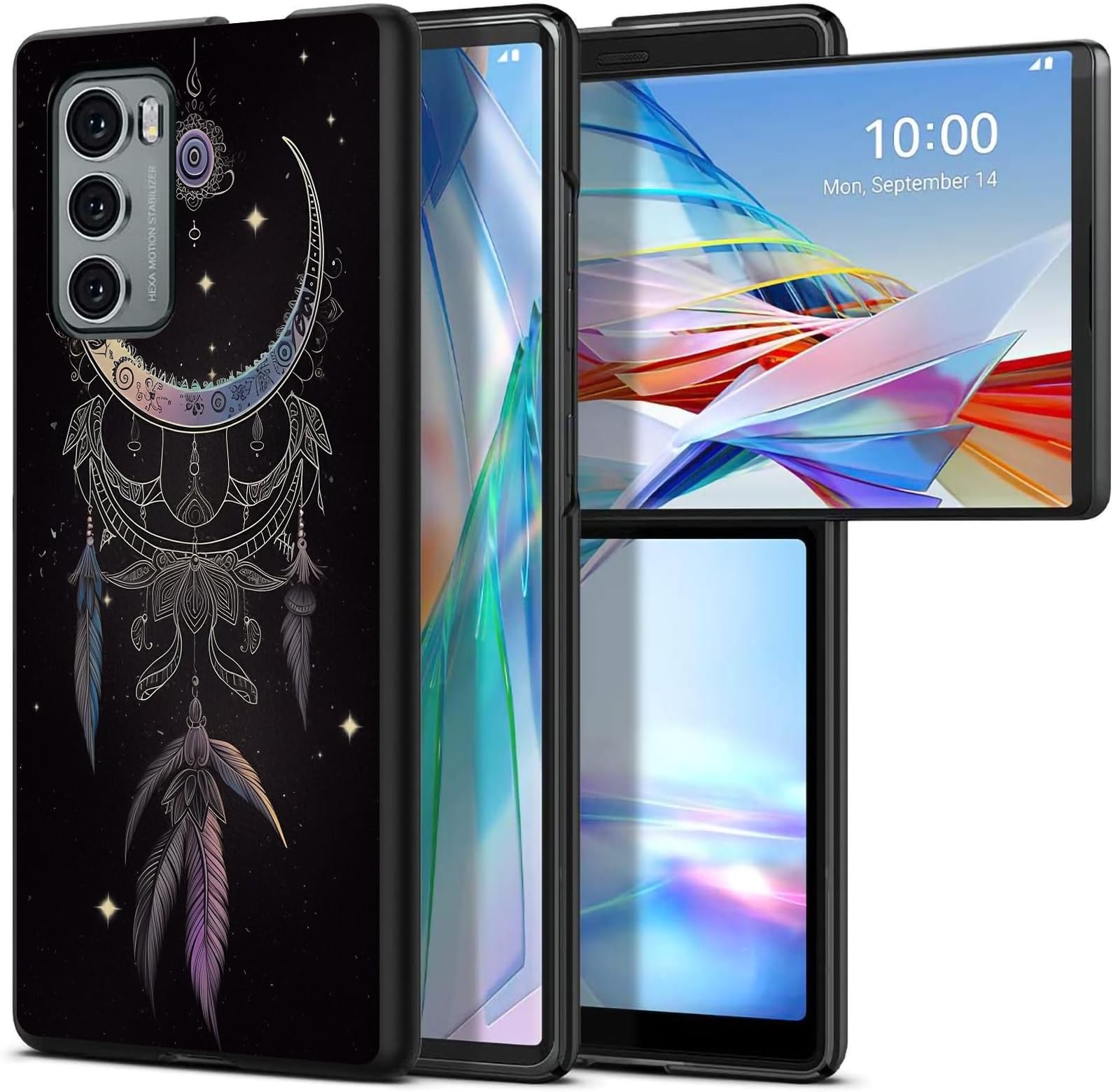 Dream for LG Wing 5G 6.8" Phone Case, Slim Phone Case for LG Wing (2020), Hard PC Shookproof Wireless Charging Men/Women Cover for LG Wing 5G