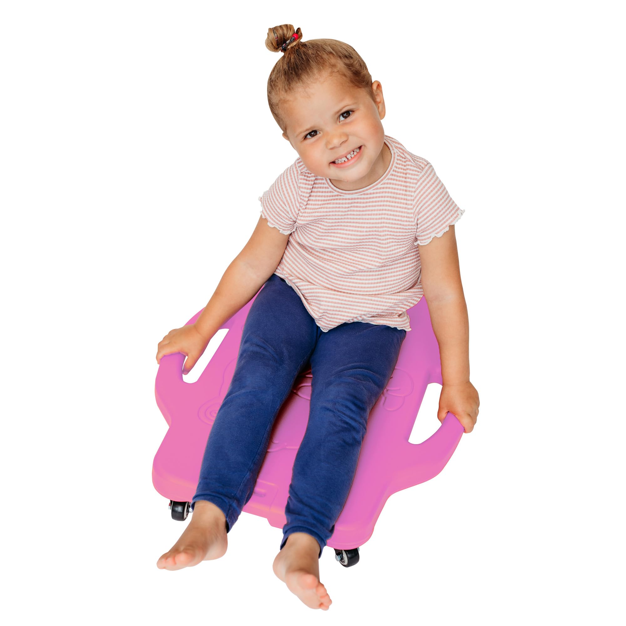 MagicMeadow Sensory Scooter Board | Autism Board for Motor Skills Enhancement, Autism Friendly, Toddler Scooter, Kids Scooter, 3+ Year Old, Scooter Boards for Kids Sensory | Pink