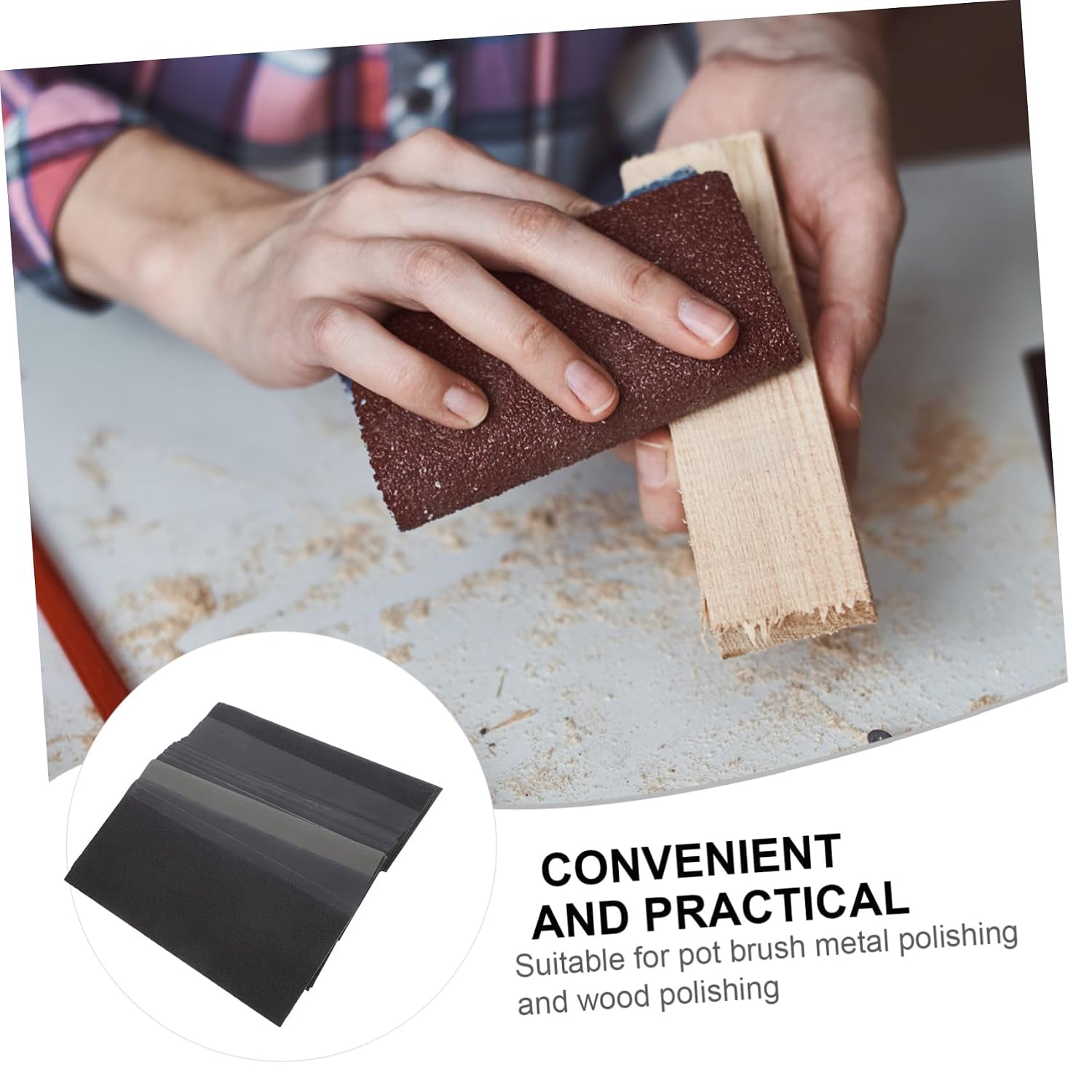 24pcs Sandpaper Assorted Set Wet Dry Sanding for Wood Metal Detail Sander Paper Auto Sandpaper Sander Paper