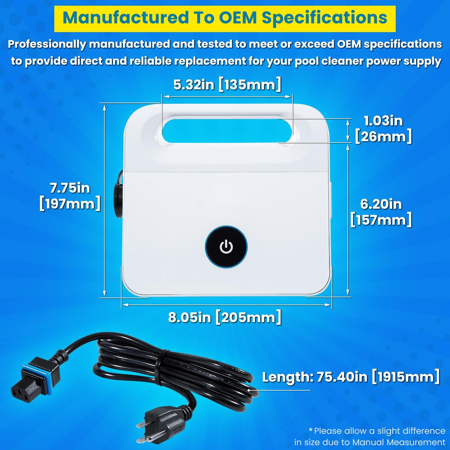 99956034 Power Supply for Dolphin Active 10,Solo,Cayman,Echo,Encore,Escape,E10,E20,Premium 10/20,S50,S100,Saturn,T15,Prowler 910 Robotic Pool Cleaner 99956034US-ASSY with 5898412LF Power Cord