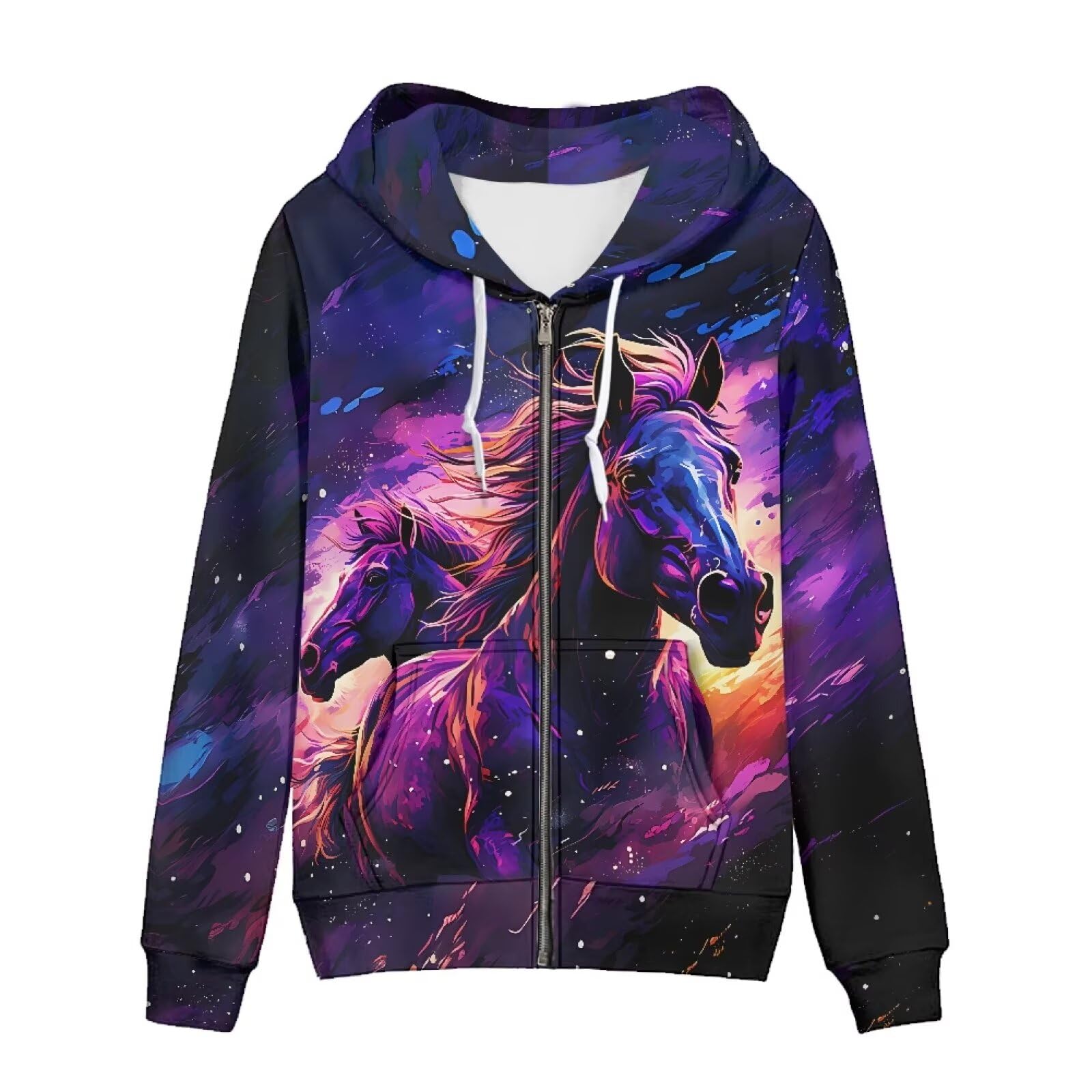 Damenmode Hoodies & Sweatshirts Lose Sweatshirt Hoodie Casual Kordelzug Kapuzenjacke mit Taschen
