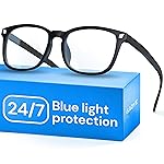 Gaoye Matte Black Blue Light Glasses for Computer & Gaming - Anti UV Ray Lenses, Scratch-Resistant & Comfort Fit