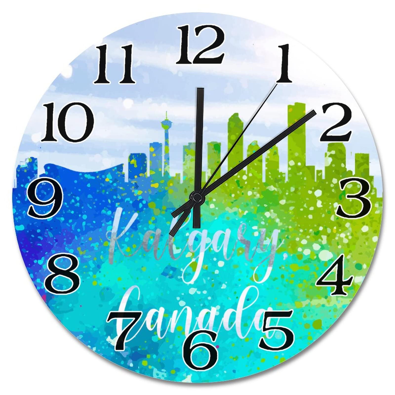 Horloge murale Kalgary pour habiller un mur vide avec style et couleur