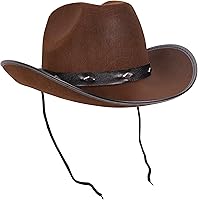 Vista 5 de Sombrero de fieltro Kangaroo de vaquero con tachas, Marrón