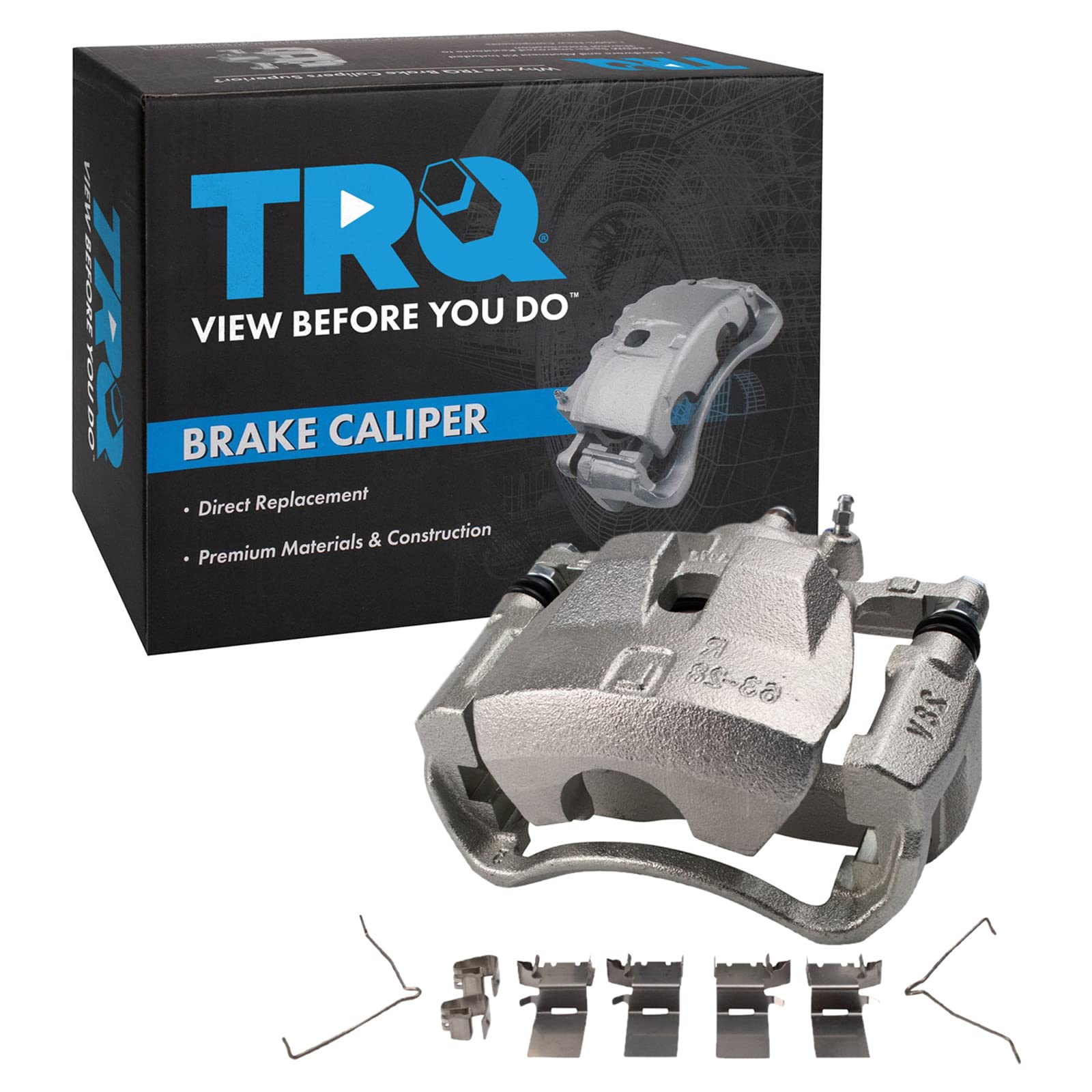 TRQ Front Right Brake Caliper w/Bracket Passenger Side
