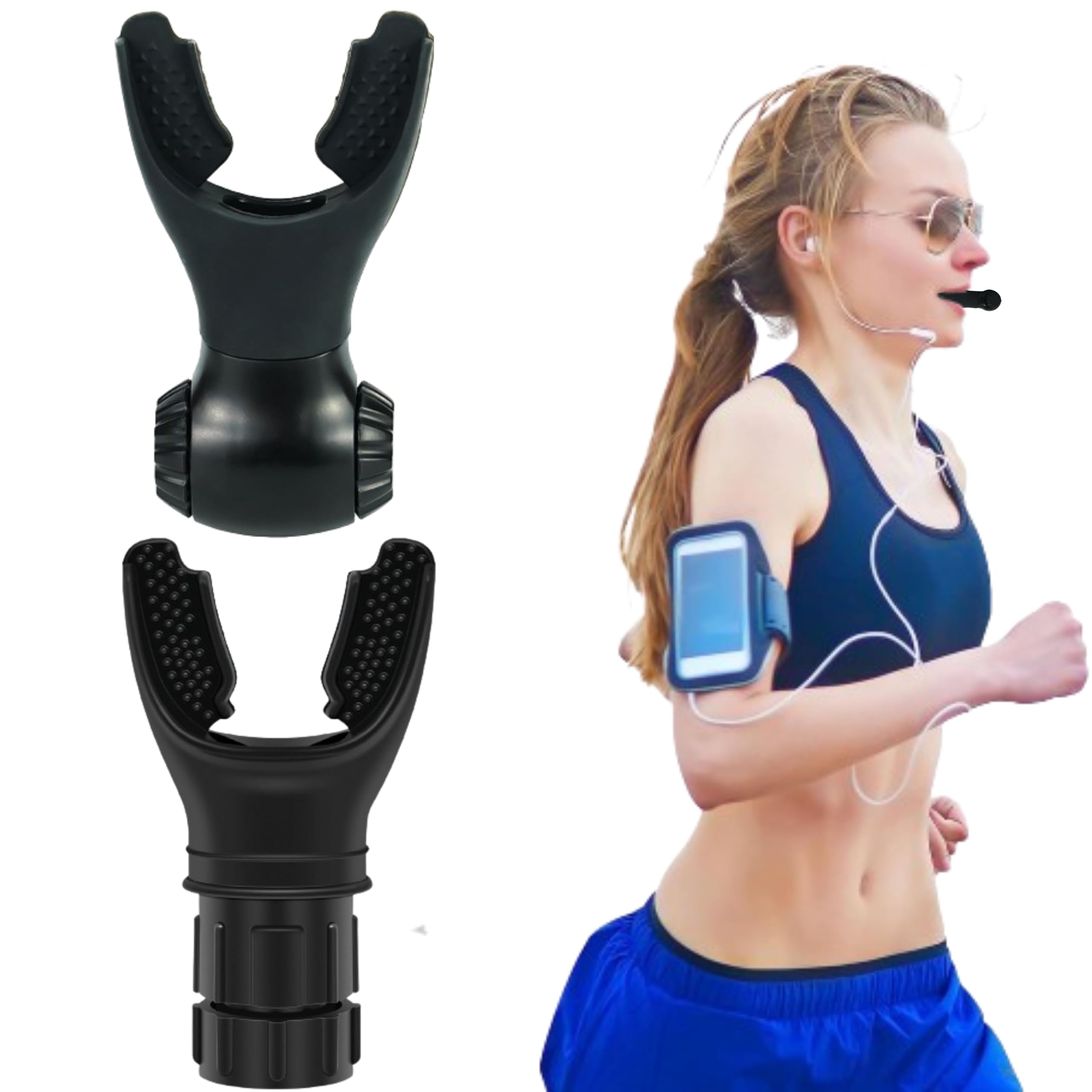 2 pcs Breathing Trainer │Oxyboost Breathing Device │ Breathing Trainer Easier with Stronger Lungs │Breathing Trainer with Adjustable Resistance 2 side IN and OUT│2 Model in one Pack (Black)-image-9