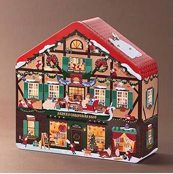 【2個セット新品】KALDI クリスマス　ティンハウスアドベントカレンダー Amazon.co.jp: カルディ クリスマス ティンハウスカレンダー
