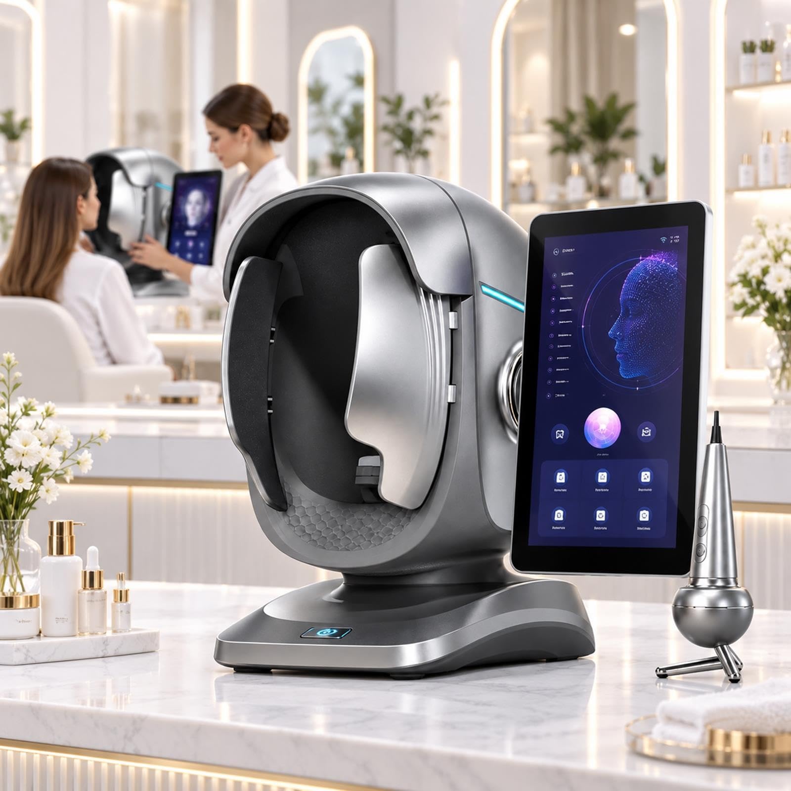 Macchina Analizzatore Professionale AI per la Pelle e Cuoio Capelluto