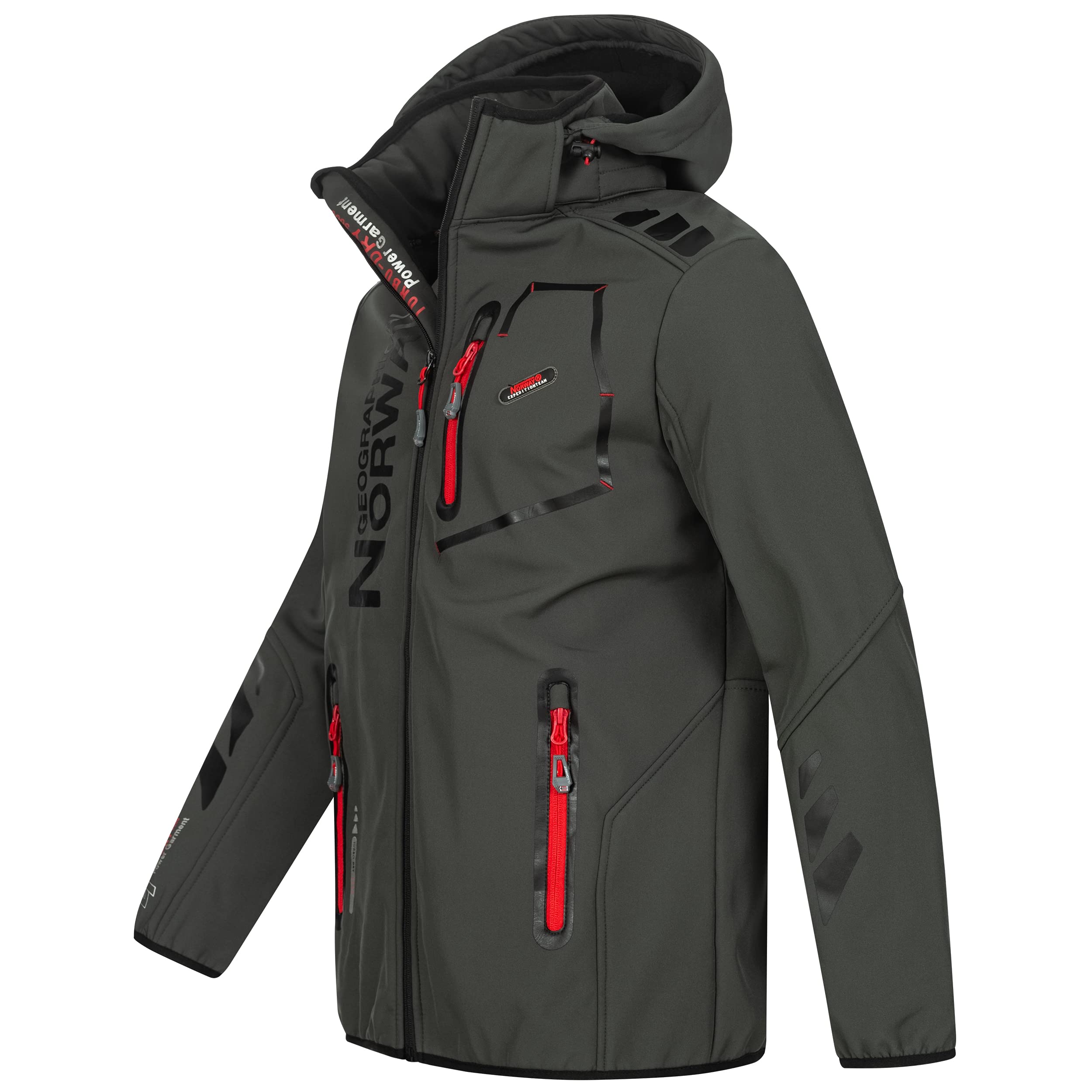 Geographical Norway Vantaa - Giacca sportiva da uomo in Softshell, Grigio 02, S