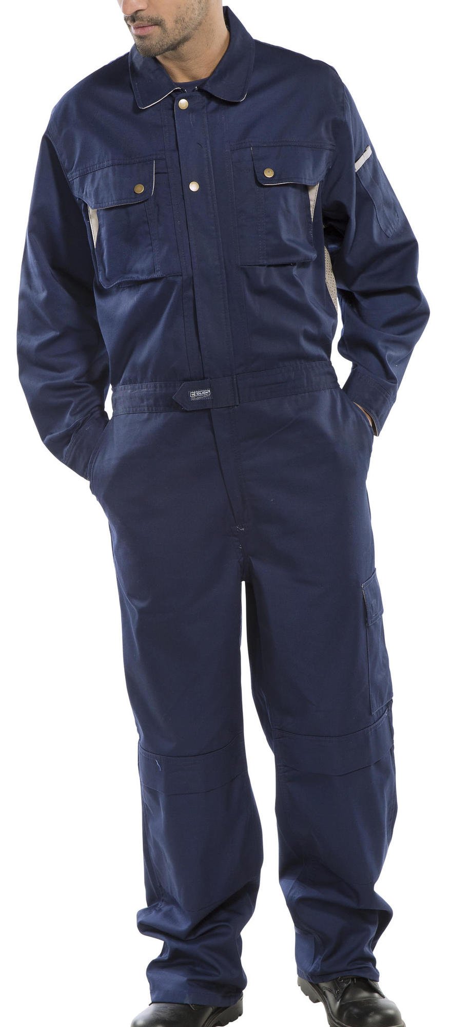 Beeswift Blue Click Premium Boilersuit Navy - 48