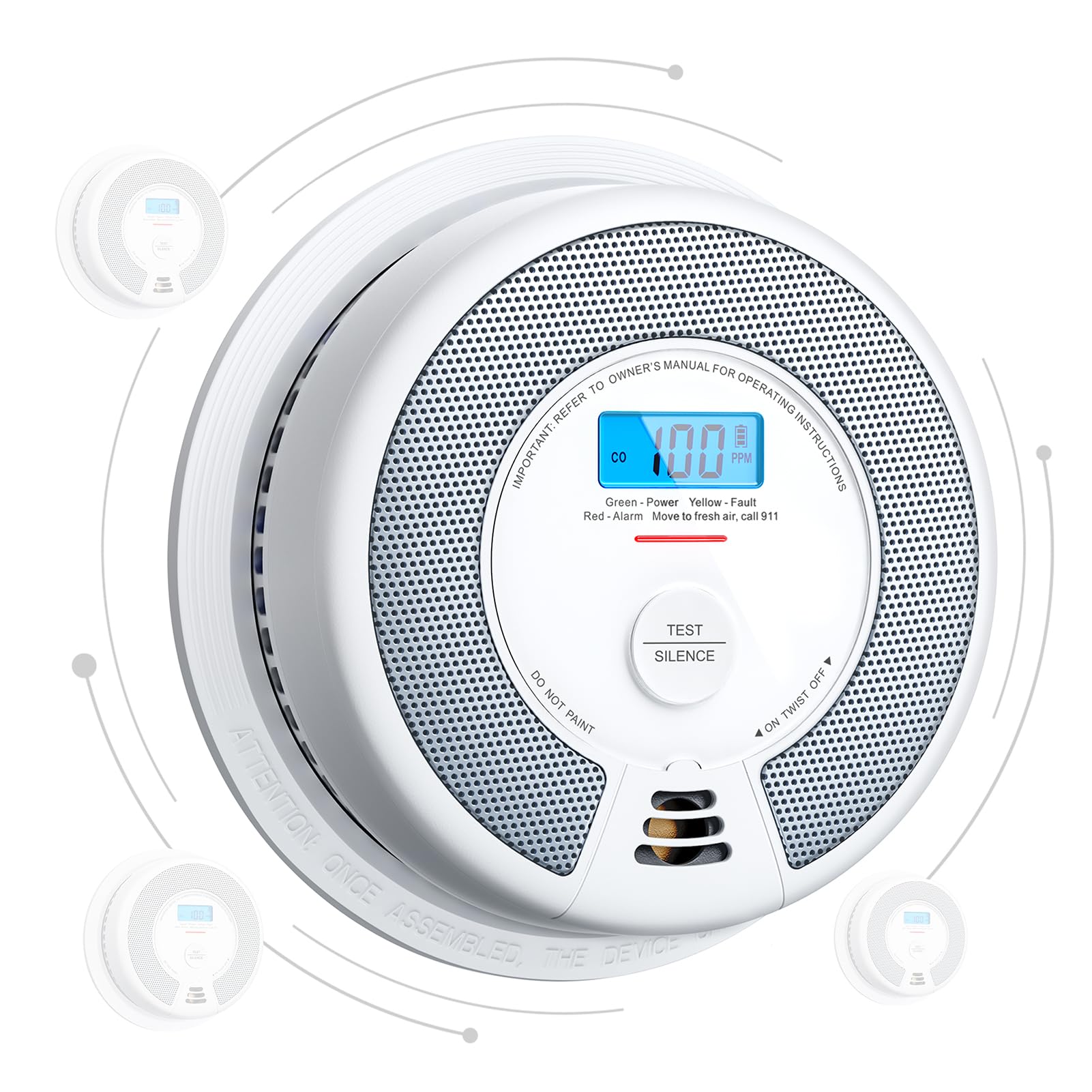 X-Sense 3-Pack Smoke & CO Detectors - Interconnected -11 X-Sense 3-Pack Smoke & CO Detectors - Interconnected -11