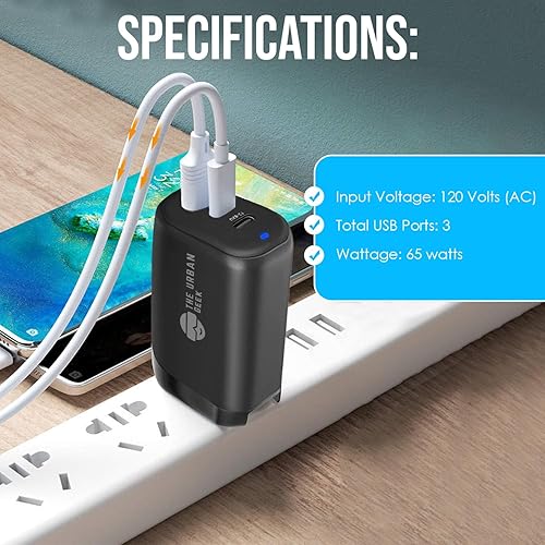 Miniatura 7 de Adaptador de viaje universal - Adaptador de enchufe todo en uno para teléfono, MacBook, tabletas, iPad, computadoras portátiles, reloj inteligente -