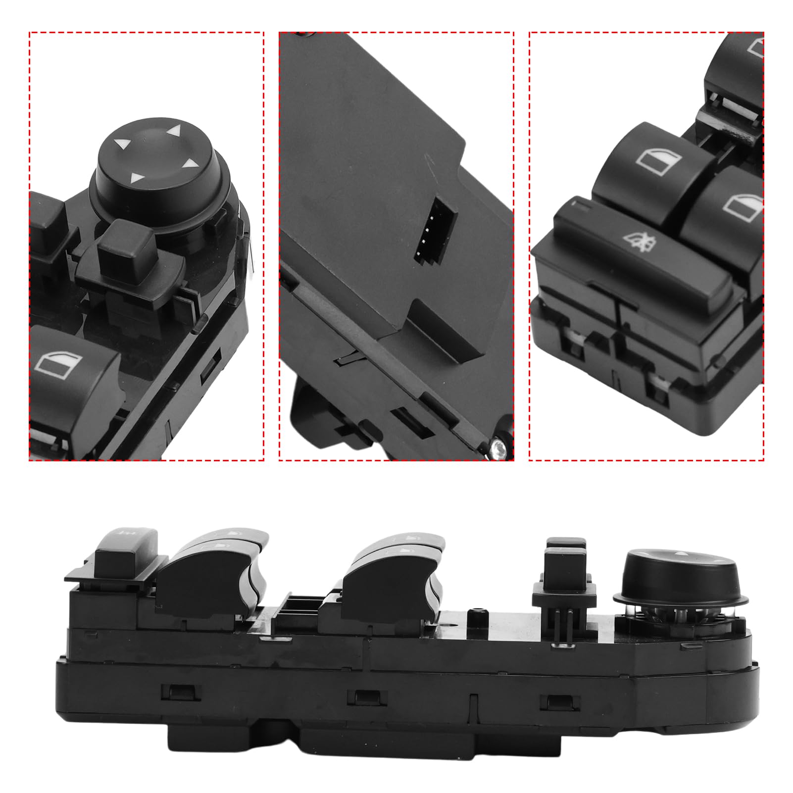 Interrupteur Leve Vitre pour X3 E83 Commande Fenetre Leve Vitre électrique, interrupteur de commande Bouton de vitre électrique remplace 61313414355 61313413431