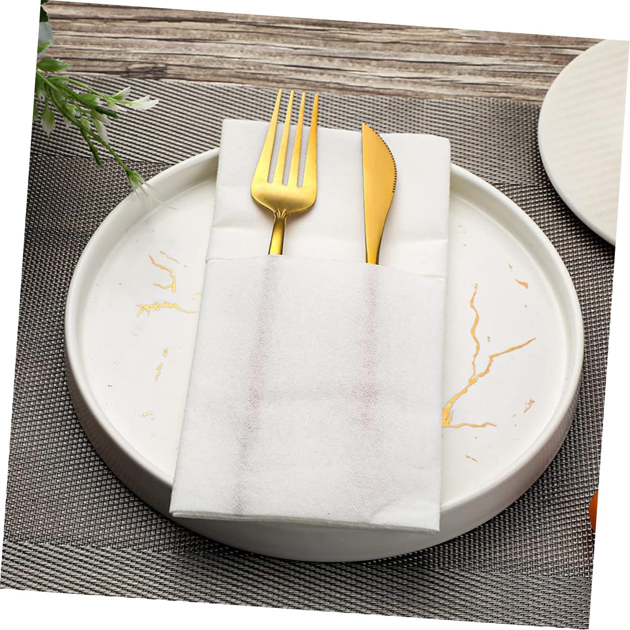 Alipis 50pezzi Tovaglioli da Regalo in Carta per Imballaggio Stoviglie per Barbecue Picnic e Viaggi Resistente e Facile da Pulire