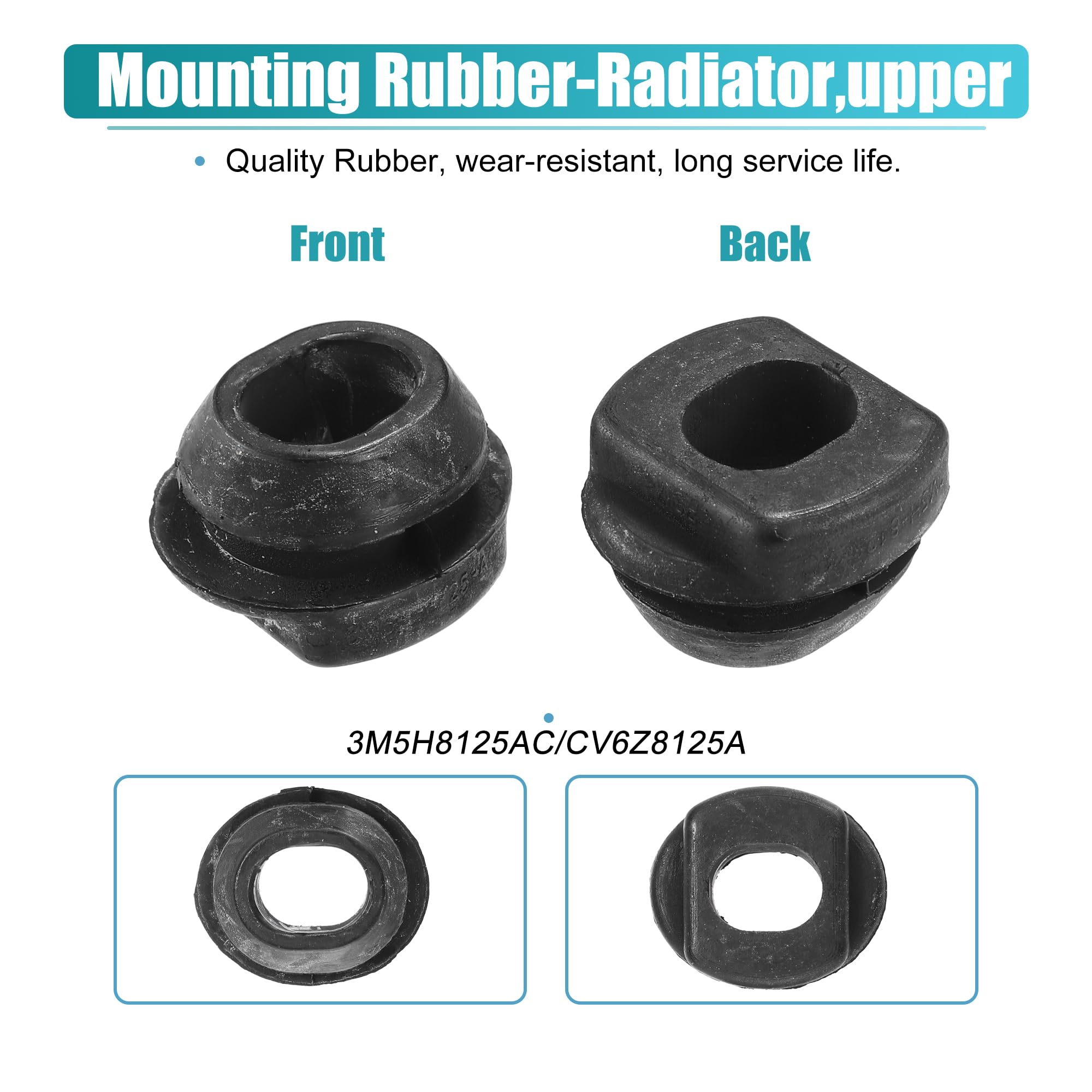 Uxcell 2pcs LM3UU 3x7x10mm Double Side Rubber Seal Linear Motion Ball Bearing Bushing - View #3