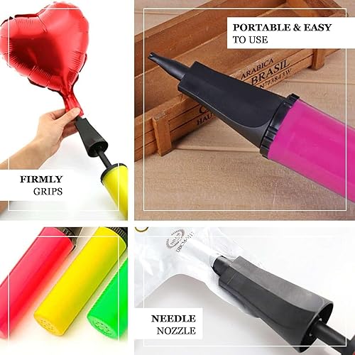 Miniatura 3 de Efavormart - Bomba de globo de mano, inflador de aire para globos de látex