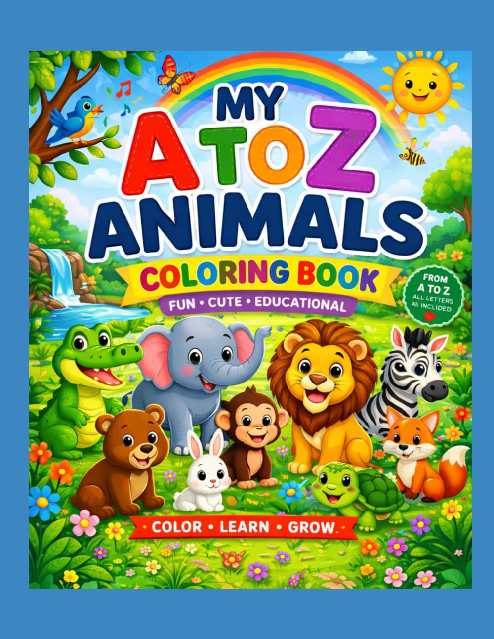 My A to Z Animals Coloring Book