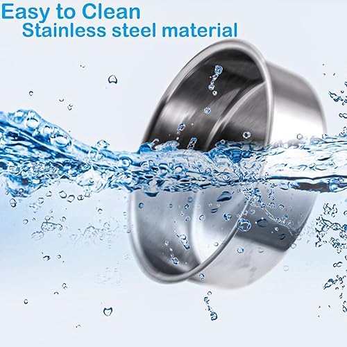 Miniatura 5 de HERCOCCI Cuenco para jaula para perros, jaula extraíble de acero inoxidable para perrera para mascotas, cuencos colgantes para alimentos y