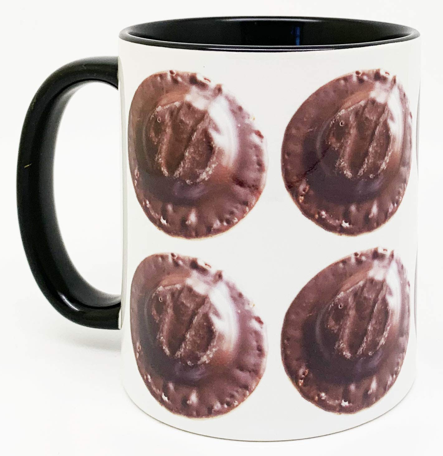 The Jaffa Cake Mug with Black Glazed Handle and Inner