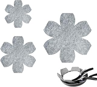 12 Pack Pot & Pan Protectors in 3 Sizes, Stackable Pan Separators to Avoid Scratching or Marring, Cookware Protector Set for Glass Ceramic Plates & Bowls