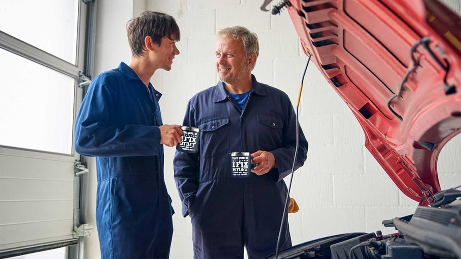 Gifts for Men, Grandpa, Him from Daughter, Son - Dad Birthday Gift Ideas - Dad Gifts for Christmas - Men Mug 14oz, Navy Insulated Stainless Steel - Image 5