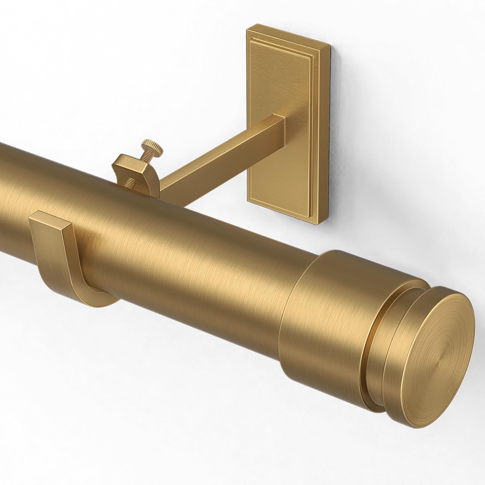 Heavy Duty Curtain Pole, 122-218cm，Extra Thick Diameter 31mm, Gold