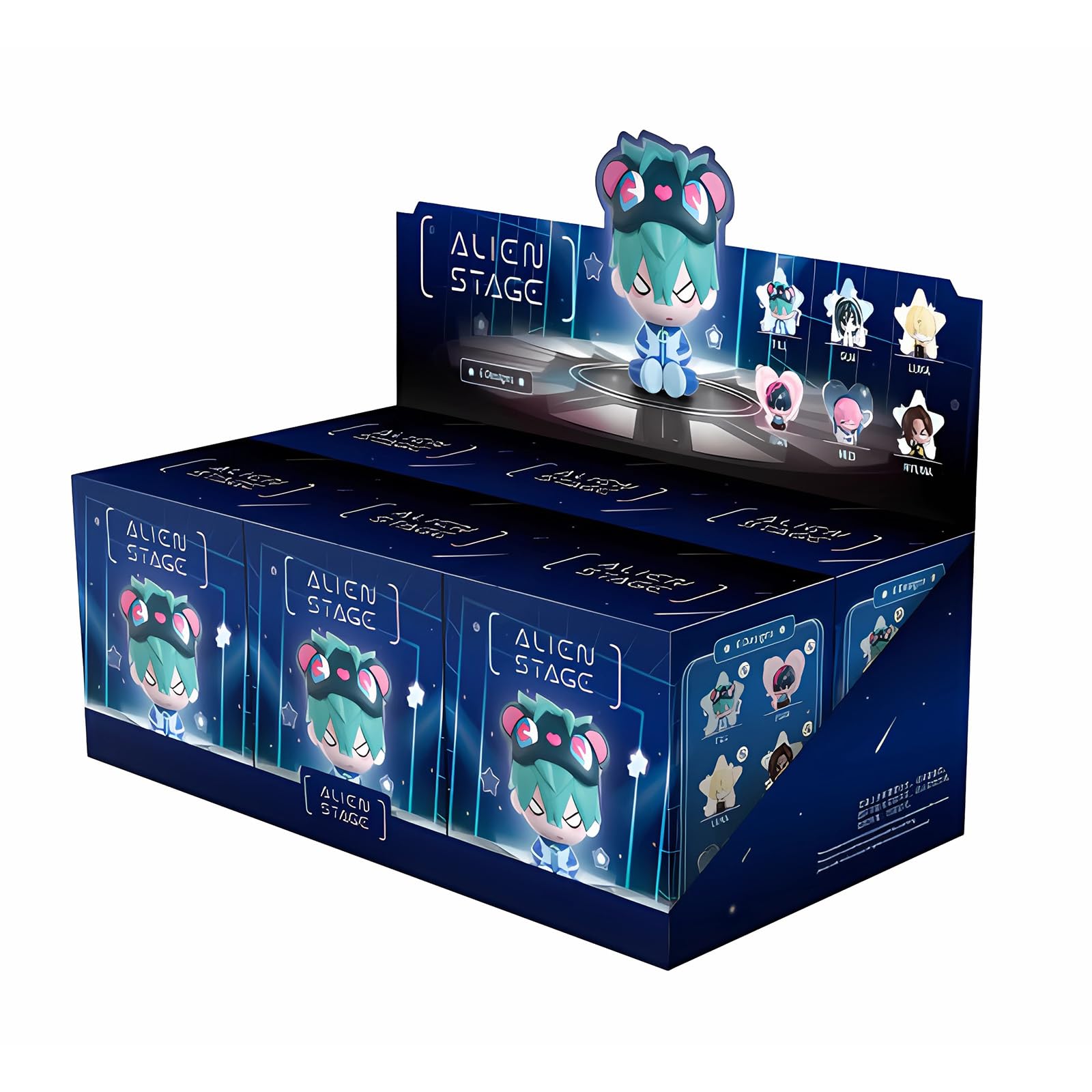 YJacuing Anime Alien Stage Free Stage Series Mystery Blind Box Figures, Officially Licensed Statues, Ages 15+ (Complete Set, Contains All 6 Characters)