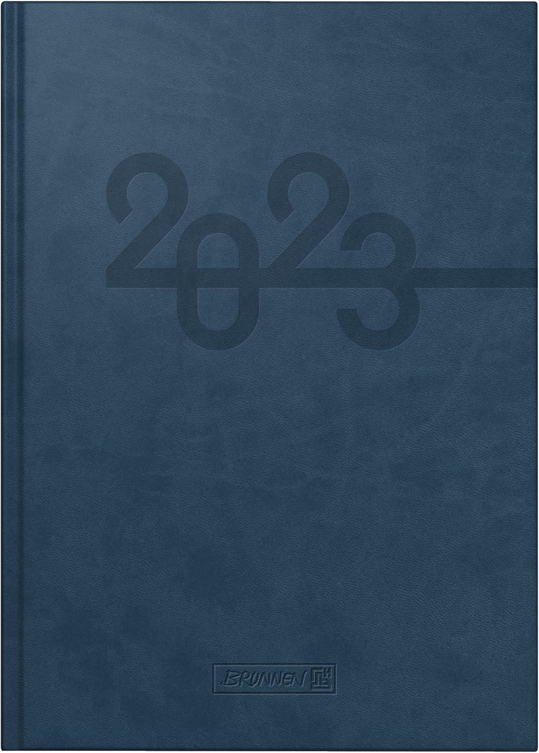 BRUNNEN Daily Calendar Model 798 2023 Sheet Size 14 x 20.6 cm Blue