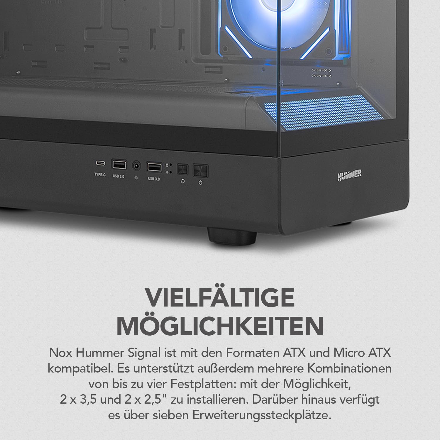 Nox Xtreme Products Hummer Signal – ATX-Mid-Tower – Bild 5