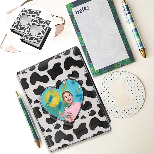 Miniatura 4 de ARTIBETTER 2 álbumes de fotos de 3 pulgadas para fotos, soporte para tarjetas de fotos, álbum de fotos, álbum de fotos, mini álbum de fotos para