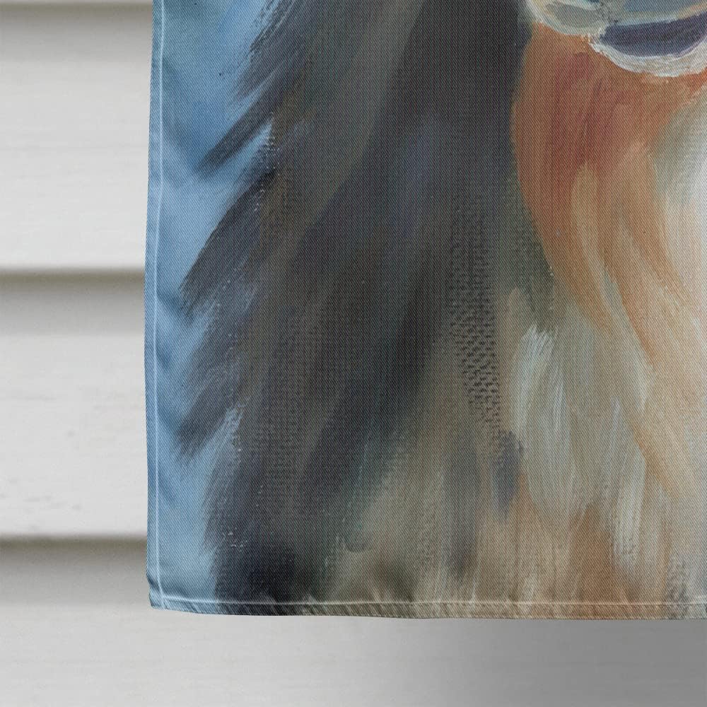 Caroline's Treasures 7395CHF Sheltie Good Boy House Flag Large Porch Sleeve Pole Decorative Outside Yard Banner Artwork Wall Hanging, Polyester, House Size, Multicolor