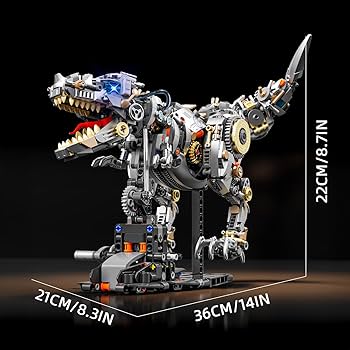 Amazon.com: HJPLPXH Mechanical Tyrannosaurus Building Blocks Set,T