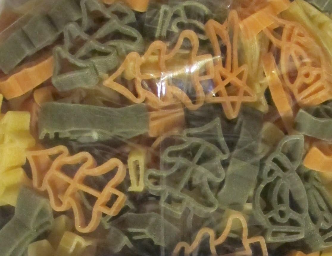 Riesa Christmas Pasta....Product of Germany....Candle Pasta, Christmas Tree Pasta & Star Pasta....17.6 oz. bag