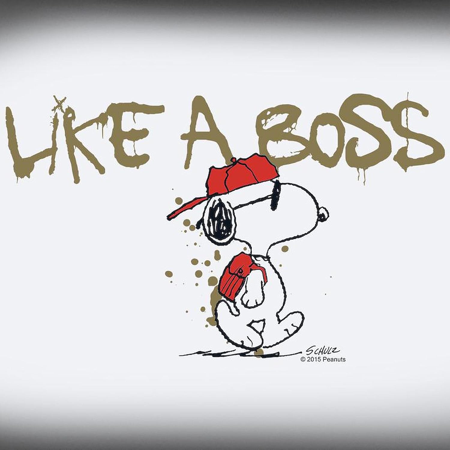 CafePress Peanuts Snoopy Like A Boss Light Ceramic Magic Mug Coffee, Tea Cup 11 oz
