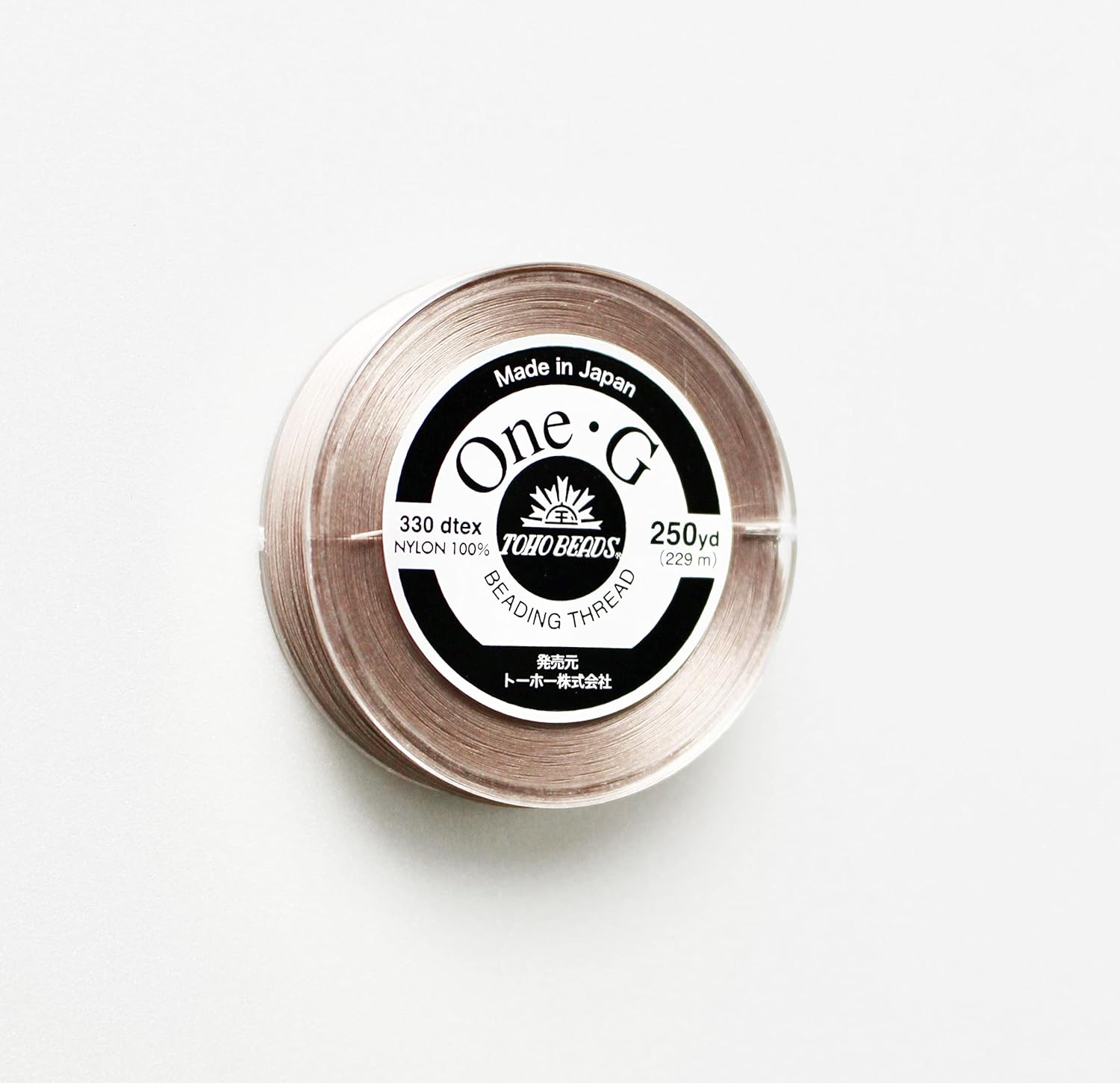 Toho One G beads stitch dedicated thread 得用 大巻 # 40 Beige Approximately/229 m Pt – 4