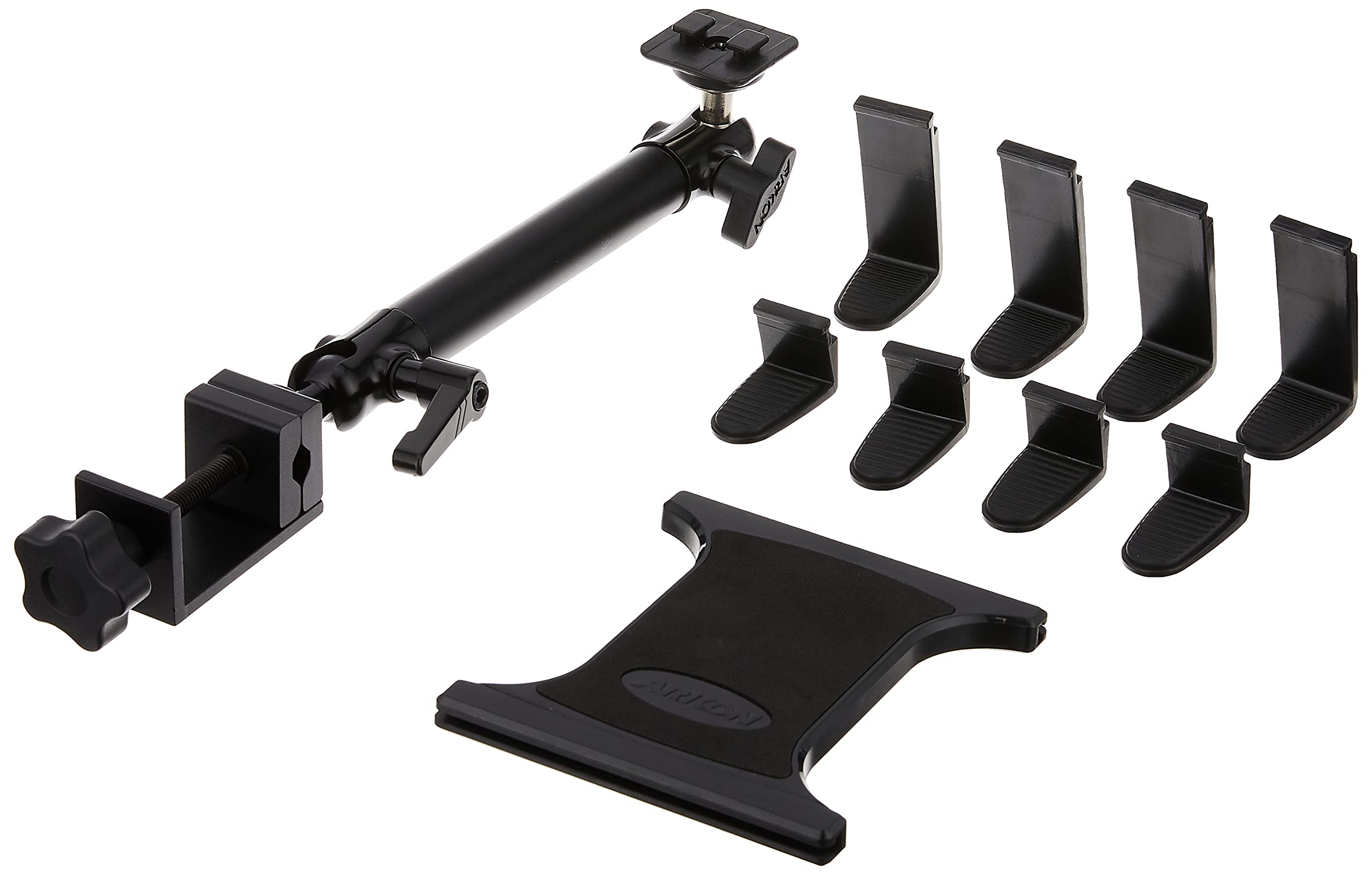 ARKON Soporte de abrazadera resistente para tablet para escritorios o cintas de correr para iPad Pro, iPad Air, iPad