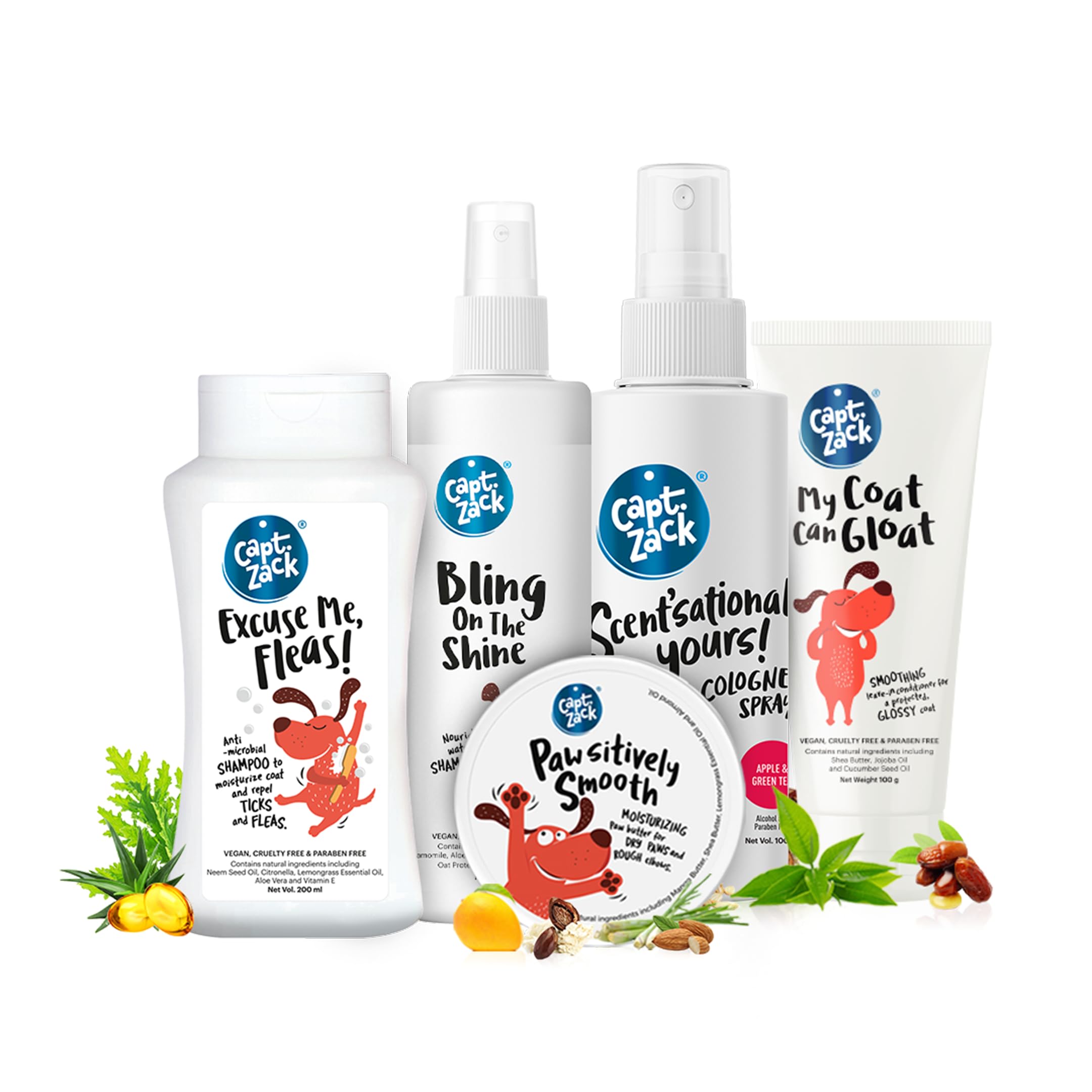 Captain Zack Dog Head to Paw Groom Box Kit for All Breeds | Ultimate 5-in-1 Head-to-paw Grooming for Your Dog | Shampoo + Conditioner + Dry Shampoo + Paw Butter + Cologne (B0D9QH3GNN) Amazon Price History, Amazon Price Tracker