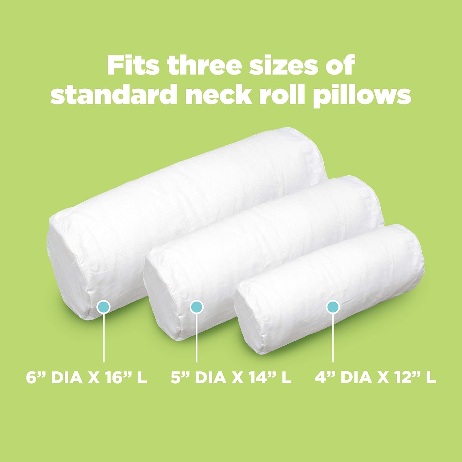 Bean Products Neck Roll Pillowcases | Traditional, Breathable All-Natural Linen | Terracotta (4" x 12")
