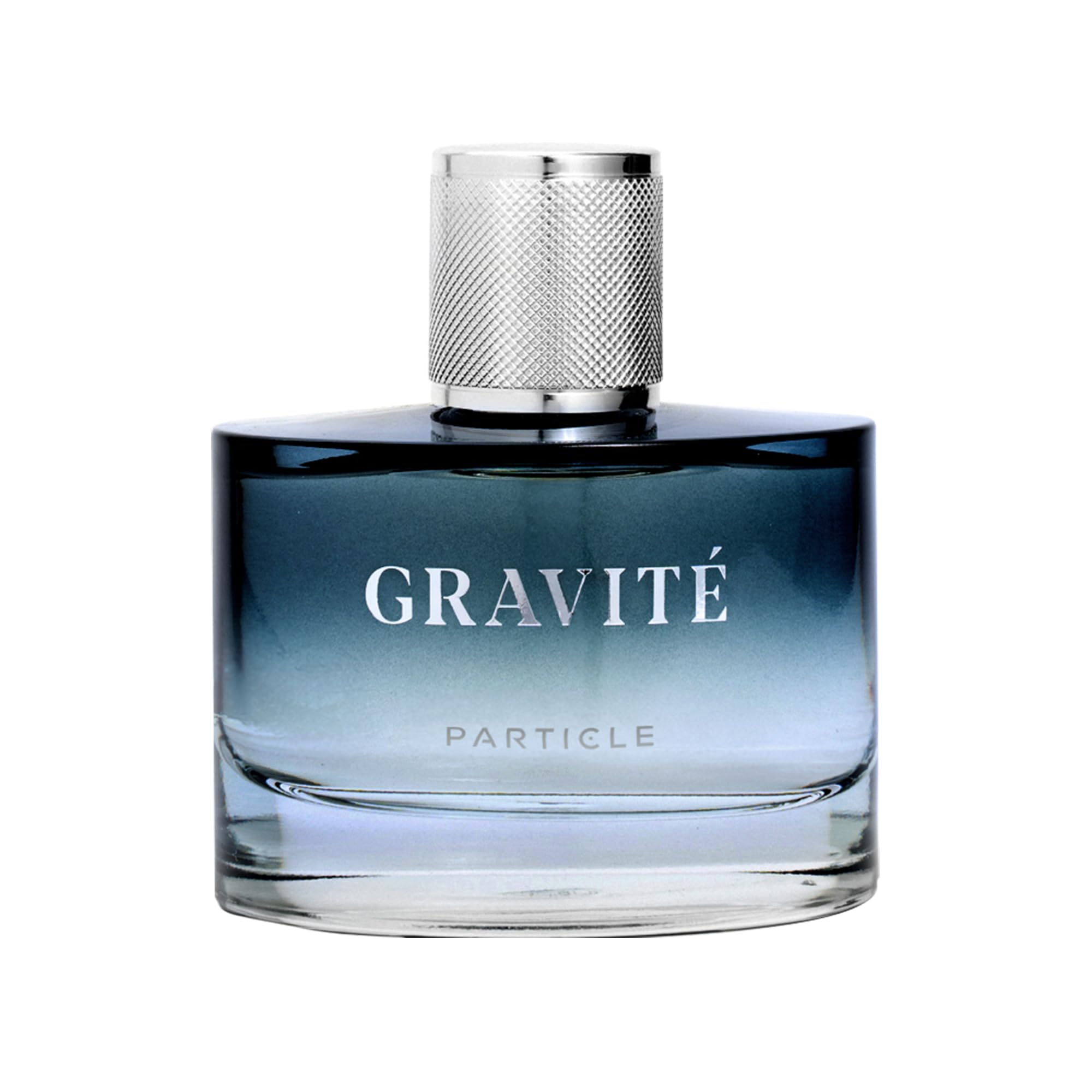 Particle Gravit Cologne Spray for Men Long Lasting Fresh Scent Mens Perfume Woody Citrus Fragrance Notes of Pepper