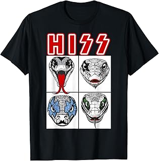 Cool Retro Snakes Hiss Men Kids Women Funny Snake T-Shirt