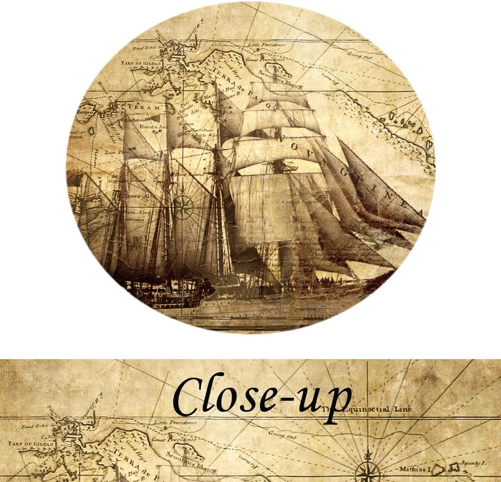 KREATIVE ARTS Large Old World Map Sailing Map Painting Canvas Print Nautical Wall Art Prints Ready to Hang 40x30inch