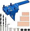 guías y consejos -  41 Piezas Kit de Plantilla de Taco de Carpintería, Taladro Manual Para Madera