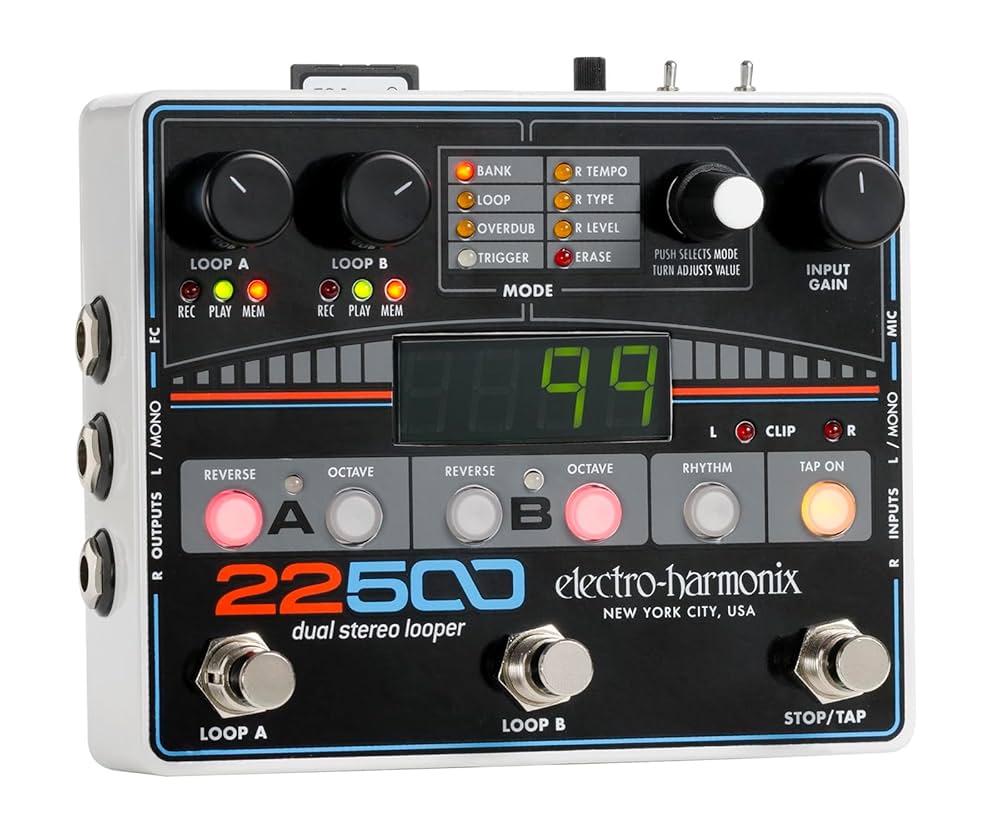 Electro-Harmonix 22500 デュアルステレオルーパー Electro-Harmonix 22500 Dual Stereo Looper : Amazon.ca
