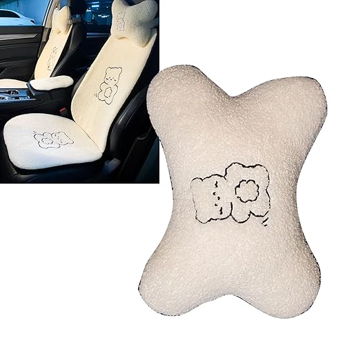 Miniatura 3 de Almohada para el cuello del automóvil, cómoda y suave, cojín para reposa la cabeza, accesorios kawaii para automóvil, almohada para el cuello para