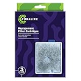 Coralife Aquarium Fish Tank Marine Salt Water Filter Cartridge, 3 Pack