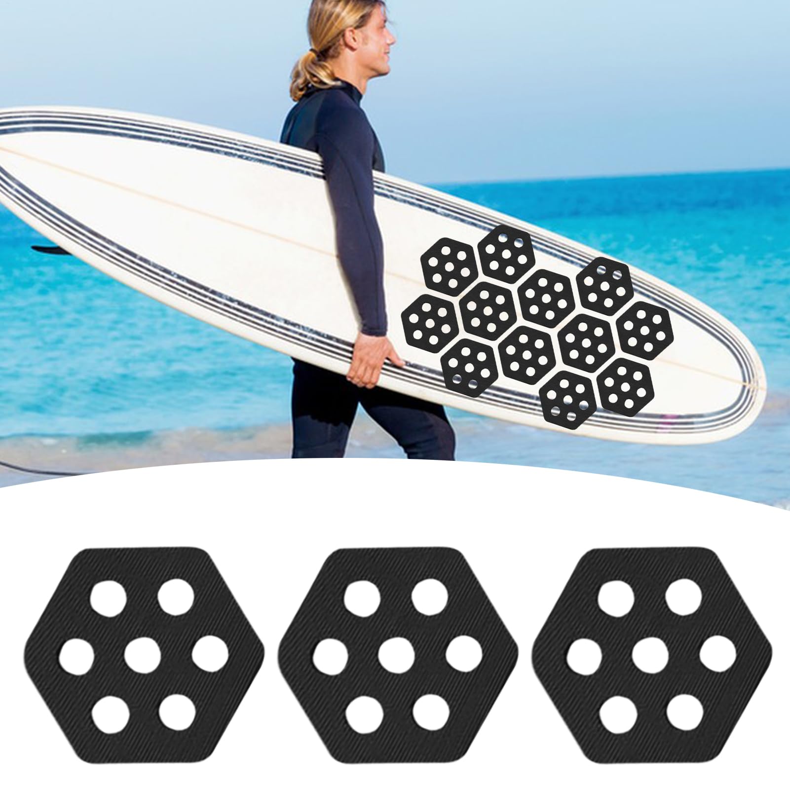 Paddle Board Traktion Pad,Mehrere Rutschhemmende Surfboard Griffmatten | Wassersportzubehör Für Meer Sommeraktivitäten