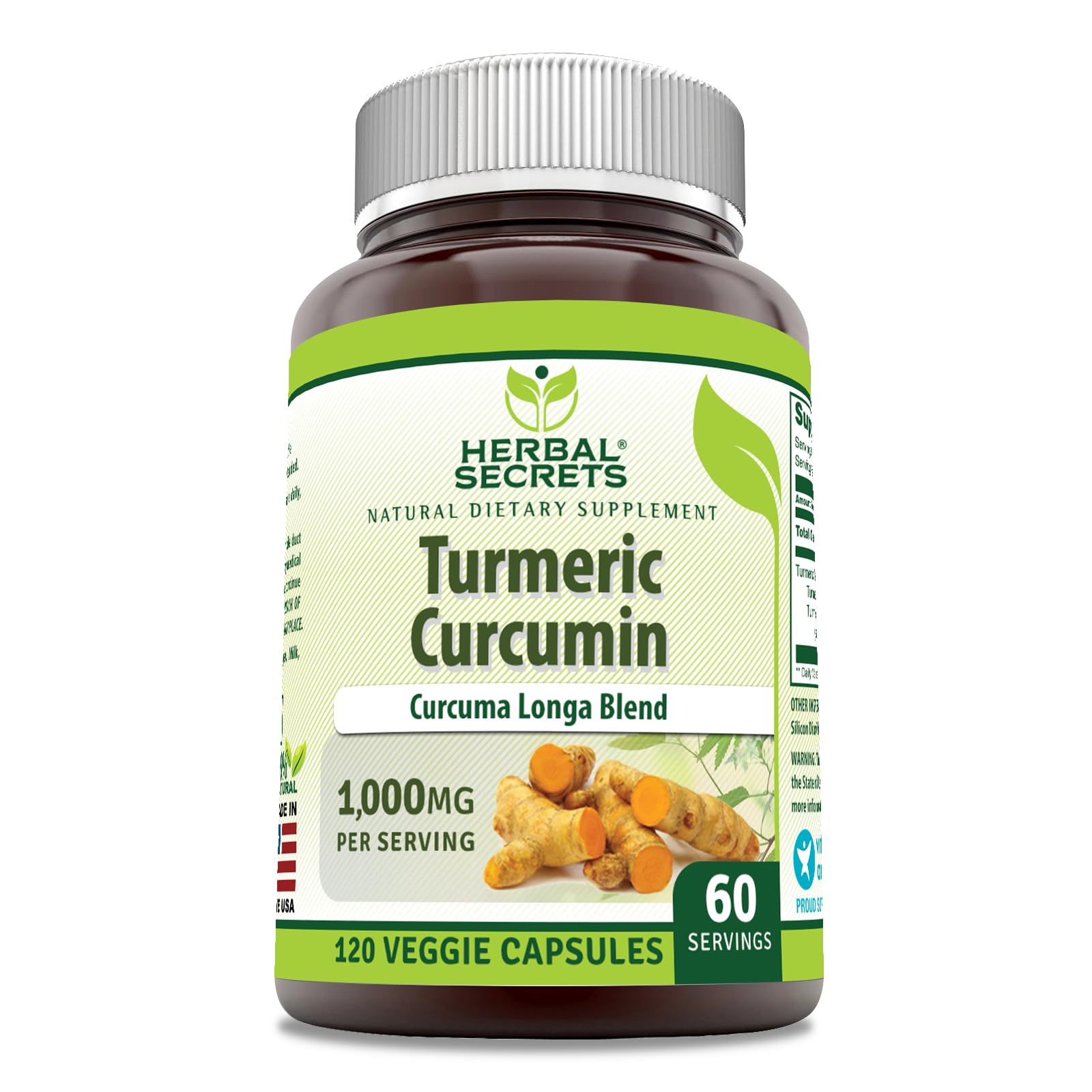 Amazon.com: Herbal Secrets Turmeric Curcumin Supplement | 1000 Mg