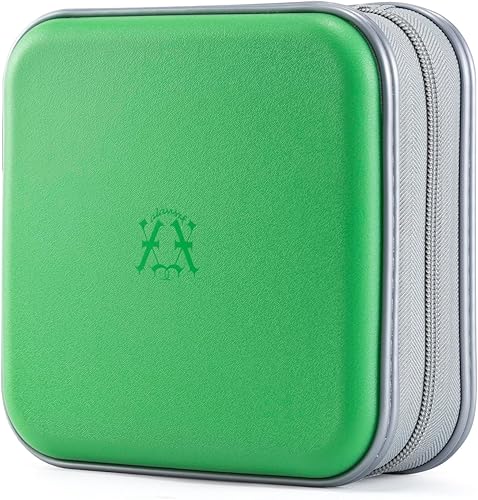 Miniatura 18 de alavisxf xx Estuche para CD, 48 capacidad de plástico duro para DVD con cremallera portátil para CD y disco de almacenamiento grande para viajes